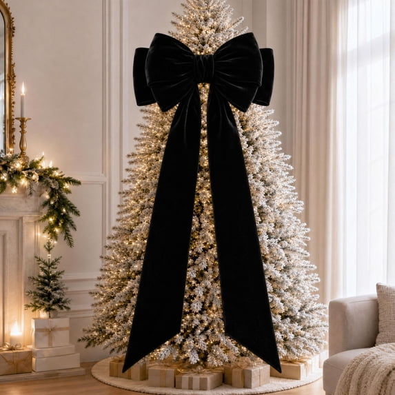 Clearance!! Oversized Christmas Bow Holiday Decoration for Trees Wreaths and Doors