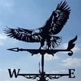 thumbnail image 1 of Clearance! Owl/Eagle Weather Vane Stainless Steel Weather Vane Yard Garden-Decor Scene R1N3, 1 of 8
