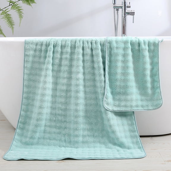 Clearance! PALIFEUR 2 Piece Cotton Bath Towels Set for Bathroom Beach Towels Spa, 1 Bath Towels 1 Washcloths Thick Soft Absorbent Towels Towel Set, 55x27 inch 29x13 inch