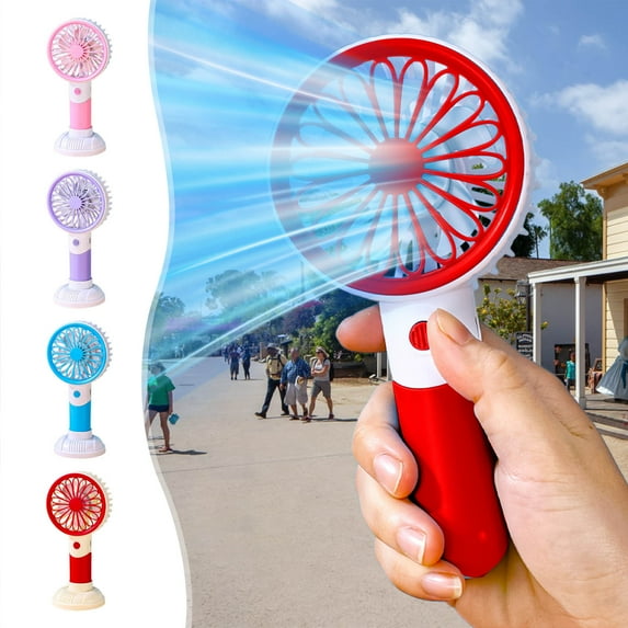 Clearance! PALIFEUR Handheld Fan, USB Charging Portable Fan, Cute Lightweight Mini Fan for Girl & Women Summer Gift, 3 Speed Small Hand Fan for Travel School Home Beach, 3x6 Inch