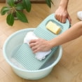 thumbnail image 1 of Clearance! PALIFEUR Washboard for Hand Washing Clothes, Plastic Wash Board, Washing Board with Soap Holders, Portable Hand Washing Clothes Tool for Bathroom Student Room ​Laundry, 1 of 3