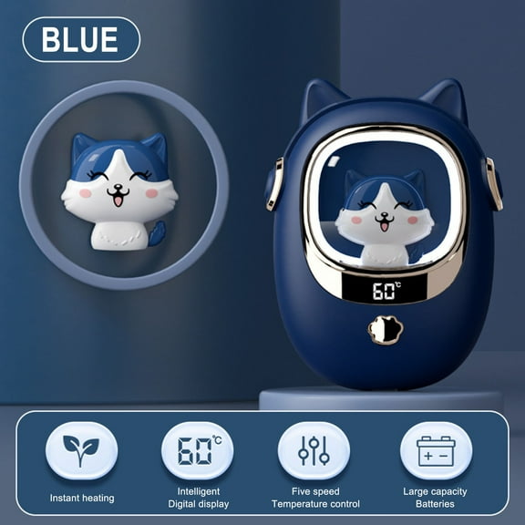 Clearance PEONAVET Hand Warmers Mini Hand Warmers Rechargeable Power USB Charging Temperature Display Adjustable Night Lamp Fast Heating Cute Hand Warmers