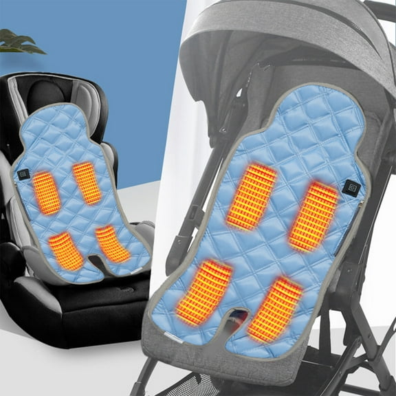PEONAVET Heated Chair Pad USB Intelligent Heating Backrest Cushion Seat Heating Cushion Washable Heating Cushion