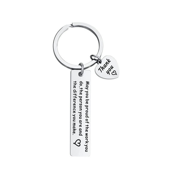 Clearance PEONAVET Keychain Love Encouragement Inspirational Stainless Steel Keychain Gift
