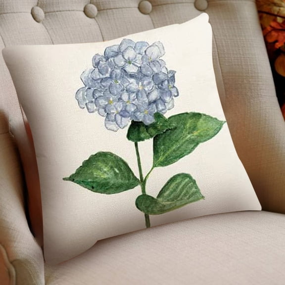 Clearance PEONAVET Pillow Covers Flowers Style Pillowcase Natural Style Pillowcase Suitable For Living Room Sofa Car Seat Size Is 17.71x17.71 Inches