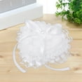 thumbnail image 1 of Clearance PEONAVET Ring Box Ring Box Heart Shaped Ring Box Portable Proposal Ring Holders Lace Ring Box Wedding Ring Pillow, 1 of 6