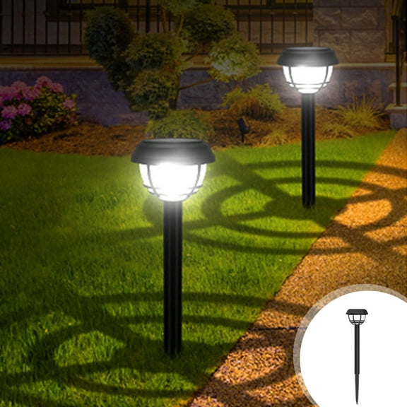Clearance PEONAVET Solar Lights Outdoor Waterproof IP55 Solar Powered Landscapes Stake Light,Garden Yard Spots Solar Lights for Outside