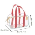 thumbnail image 1 of Clearance PVC Transparent Beach Tote Bag - 1PC Waterproof Plastic Handbag for Women, Summer Pool and Travel (Style A), 1 of 3