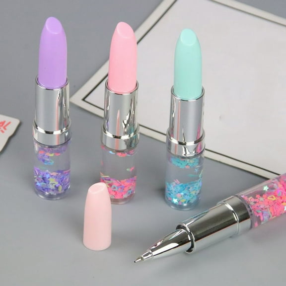 Gel Pens Fountain Pen 5ml Gel Ink Pens Fine Point Smooth Writing Pens Lipstick Styling Pen Cute Pen for Journaling Note Taking,Home Office Supplies for Women Men