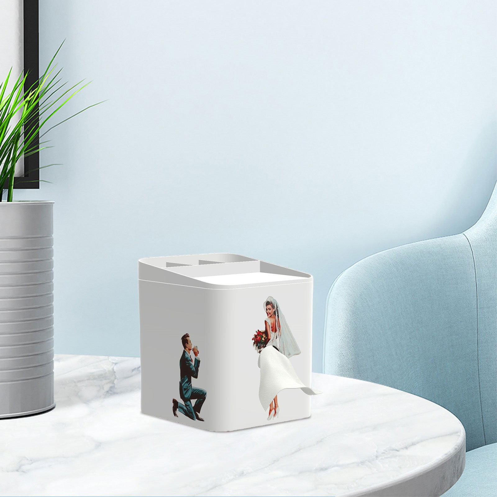 Clearance Package include White1 1X Multifunctional Tissue Box Square