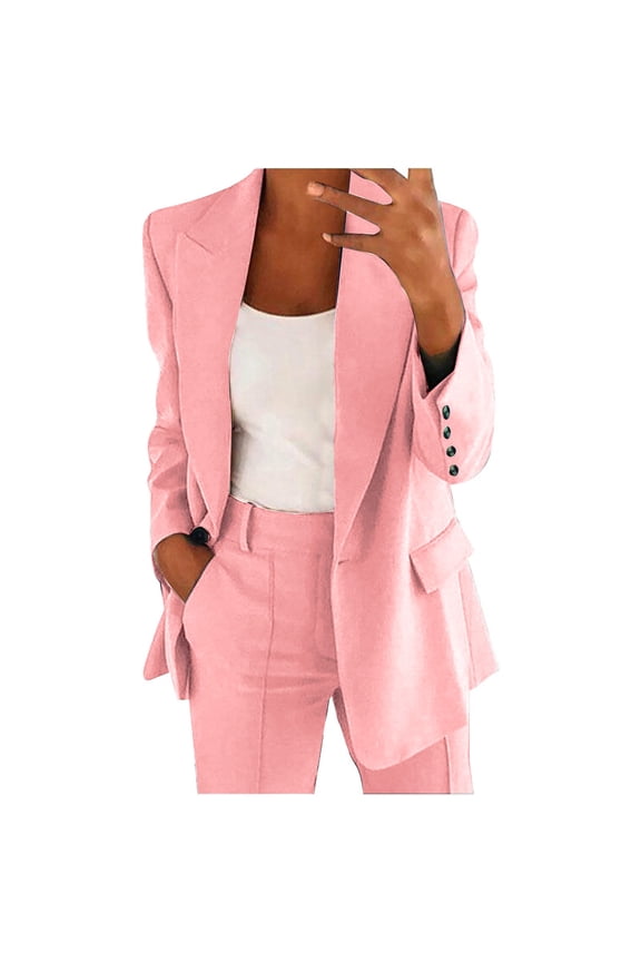 Clearance! Pant Suits for Women Dressy Mother of The Bride Pant Suits Sets 2 Outfits Business Casual Outfits 2024 Dressy Casual Pant Suits Plus Size Wide Pants Suit Set Wedding Pant Suits