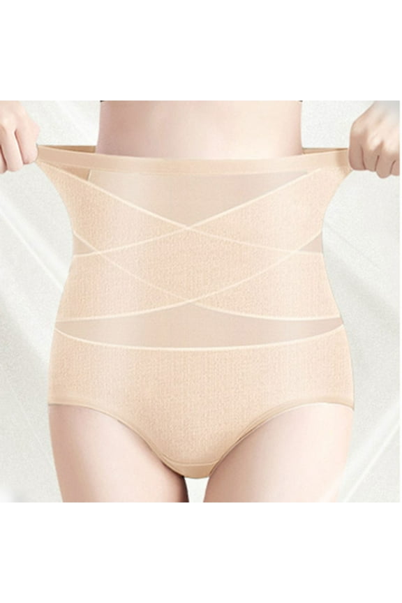 Clearance Panties for Women Comfortable Women's Lace Abdomen Mid-rise Waist And Hip Lift Comfortable Body Breathable Underwear Briefs Beige XL