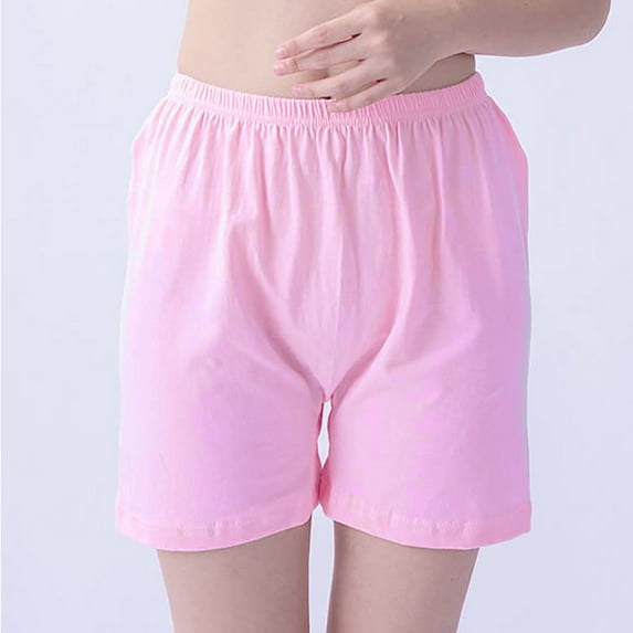 Clearance Panties for Women Comfortable Women's Middle-aged And Elderly Underwear Solid Color Loose Angle Underwear Pink 2XL