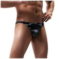 thumbnail image 1 of Pants for Men New Ice Silk Mens Briefs Thongs G-String Underwear Gray XL(XL), 1 of 4