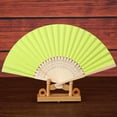 thumbnail image 1 of Clearance Paper Fans set under $5,Pattern Folding Dance Wedding Party Folding Hand Held Solid Color Fan, 1 of 2