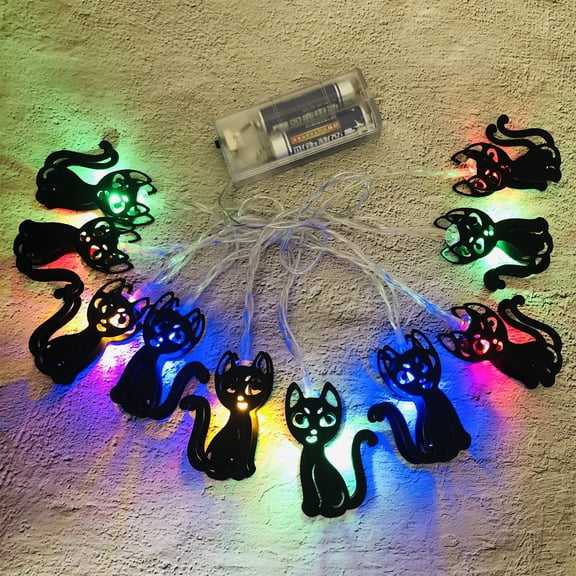 Clearance Party Light-up Decoration under $5,Halloween Decorative Lights Battery Powered String Lights Led Halloween Lights Waterproof For Backyard Fences Party Porch Trees Indoor And Outdoor
