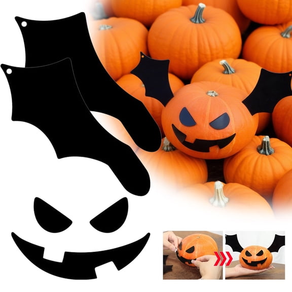 Clearance Party Toppers under $5,Halloween Pumpkin Bat Inserts – Metal Push In Kit For Pumpkin Decor | Fun Handmade Halloween Decoration For Kids And Adults Perfect For Outdoor Fall Porch Displ