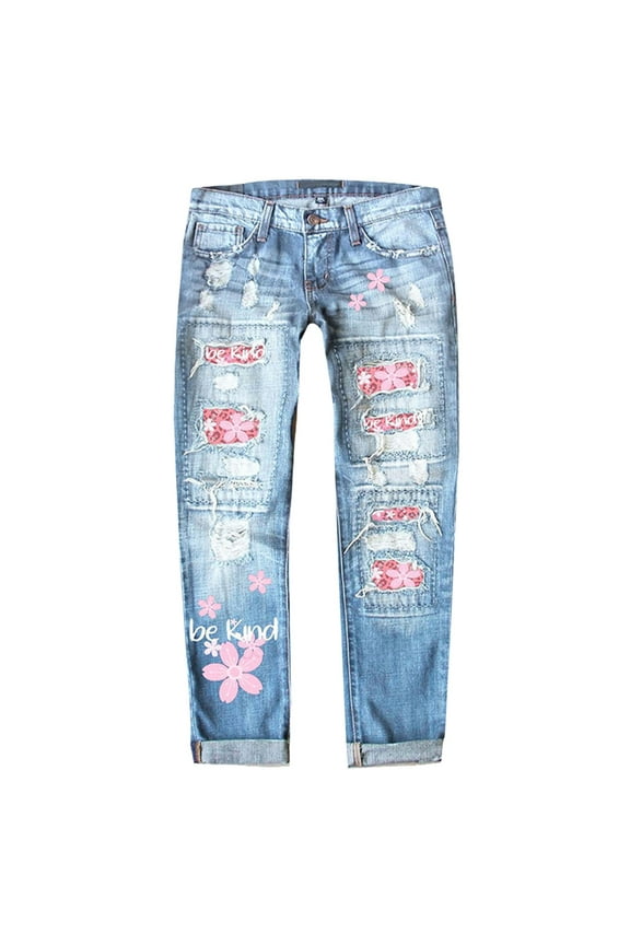2025 Patchwork Jeans for Women High Waisted Straight Leg Stretch Denim Pants Girls Fashion Color Block Patch