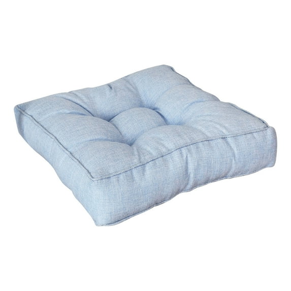 Hvmvliv Patio Chair Cushion(40x40x9cm) Thickened Seat Cushion Floor Pillows Cushions Large Squares 2-Sides Corduroy Seat Cushion Compressed Tatami Meditation Pad Light Blue