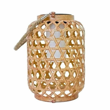 Hvmvliv Patio Lights Solar Lanterns Outdoor Hanging Lantern Lights Hollowed Out Decor Lantern Led Decorative Garden Light Delicate Garden Decoration for Patio Khaki