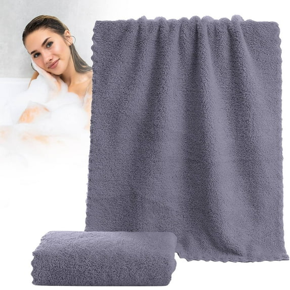 Clearance! Pedty Bath Towels,Hand Towels,1*Towel,Towel for Bathroom, Hotel, Gym, Spa, Soft Extra Absorbent Quick Dry,35×75Cm,Coral Fleece Towel Solid Color Face Washing Towel Dark Gray