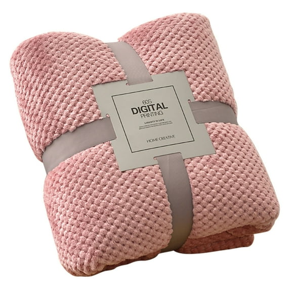Clearance! Pedty Throw Blanket Winter Throw Blanket 1Pc 100*70 Cm Super Soft and Warm Throw Blanket for Couch, Sofa and Bed , Fuzzy and Lightweight Pink