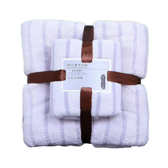 Pedty Towel Set Bath Towel Sets for Kids 2Pc Set Towels ï¼35*75+70*140Cm) Soft, Absorbent and Premium Bathroom Wash Cloth - Extra-Absorbent | Fingertip Towel | Hotel Towel| Spa Towel Purple