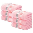 thumbnail image 1 of Clearance ! Pedty Towels Bath Sheet Bath Towel Sets for Kids 6Pc Towels (34×74Cm) Soft, Absorbent and Premium Bathroom Wash Cloth - Extra-Absorbent | Fingertip Towel | Hotel Towel| Spa Towel Pink, 1 of 8