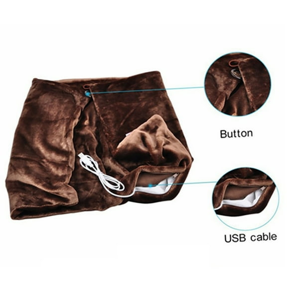 Clearance! Pedty Winter Throw Blanket for Couch Electric Heated Throw Blanket On 1Pc Electric Warming Heating Blanket Pad Shoulder Neck Mobile Heating Shawl Usb Coffee