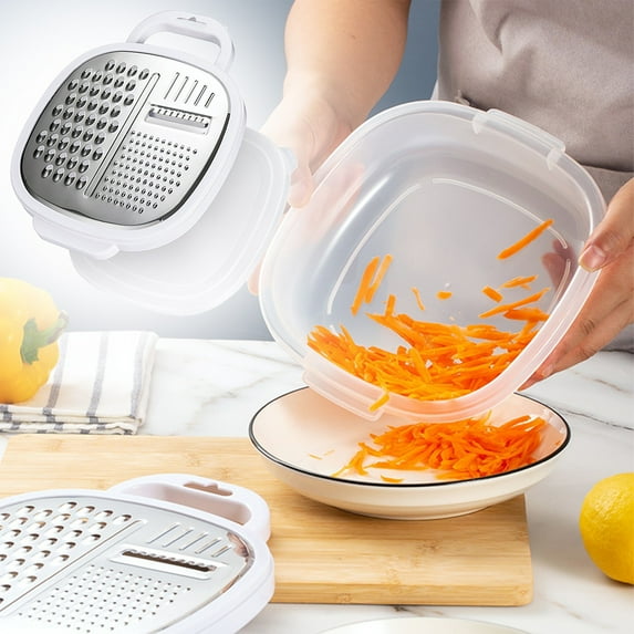 Clearance Peeler under $5 Cheese Grater Easy To Use Graters For Kitchen Cheese Grater With Container And Lid For Cheese