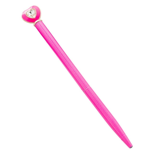 Clearance Pen under $1 Heart Shaped Diamond Pen: A Stylish and Elegant Writing Instrument With Sparkling Crystals Perfect As A Fashionable Desk Accessory Or A Thoughtful Gift for Her 3ml