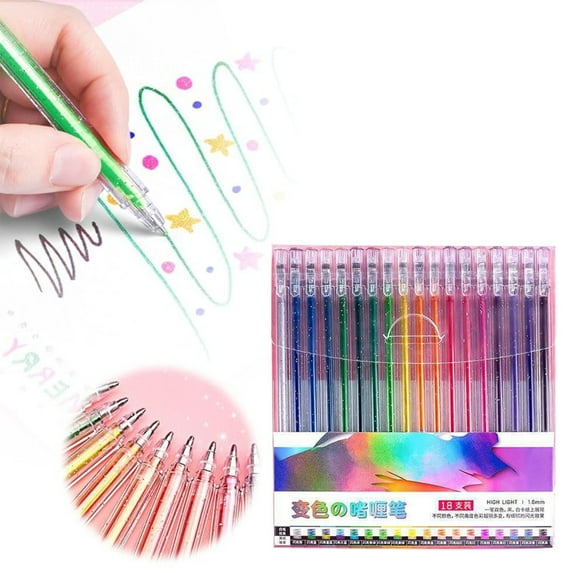 Clearance Pen under $10,Glitter Gel Pen Set 2024 New Glitter Gel Pens For Coloring Books Artist Colored Gel Markers Colorful Pens Gel Pens For s Adult Coloring Books And Drawing 5ML