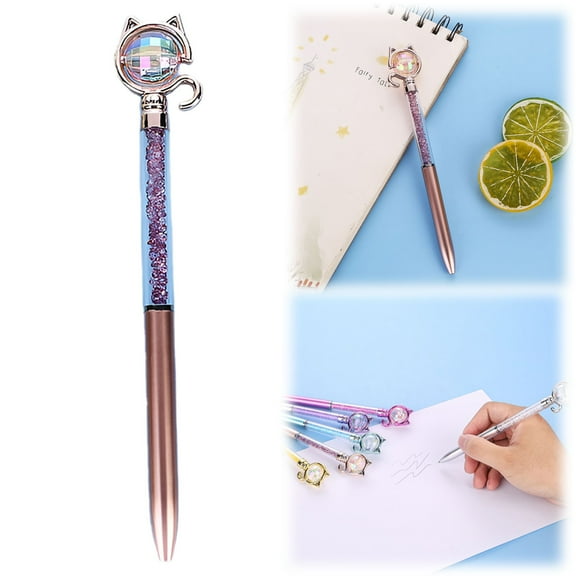 Clearance Pen under $5,2ml Creative Cat Shaped Ballpoint Pen Cute And Interesting Design Smooth Writing Colorful Ink Suitable For Student