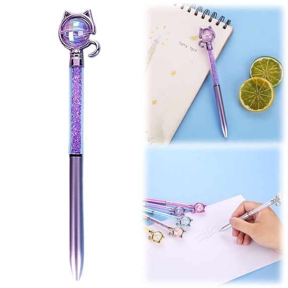 Pen under $5,2ml Creative Cat Shaped Ballpoint Pen Cute And Interesting Design Smooth Writing Colorful Ink Suitable For Student