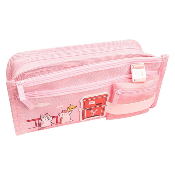 Pencil Case Pen Pencil Bag Pencil Box Stationery Pencil Pouch,Large-capacity Multi-function Pencil Case Three-layer Stationery Bag Pencil Case