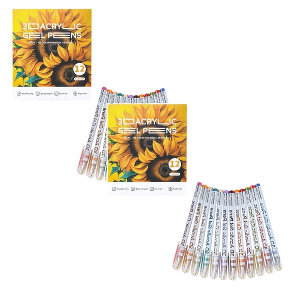 Clearance Pencil curler under $10,Acrylic Gel Pens With High Aesthetic Appeal In Trendy Style Fast Drying 1mm For Smooth Writing And Color Layering Great For Students Handwriting And Marking Nee