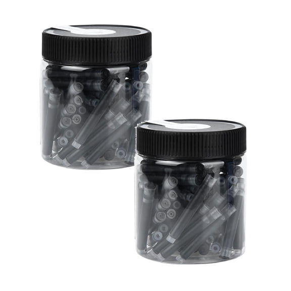 Clearance Pencil curler under $7,JINHAO 80PCS Fountain Pen Ink Cartridge Refills Black And Blue 35ml 2PC