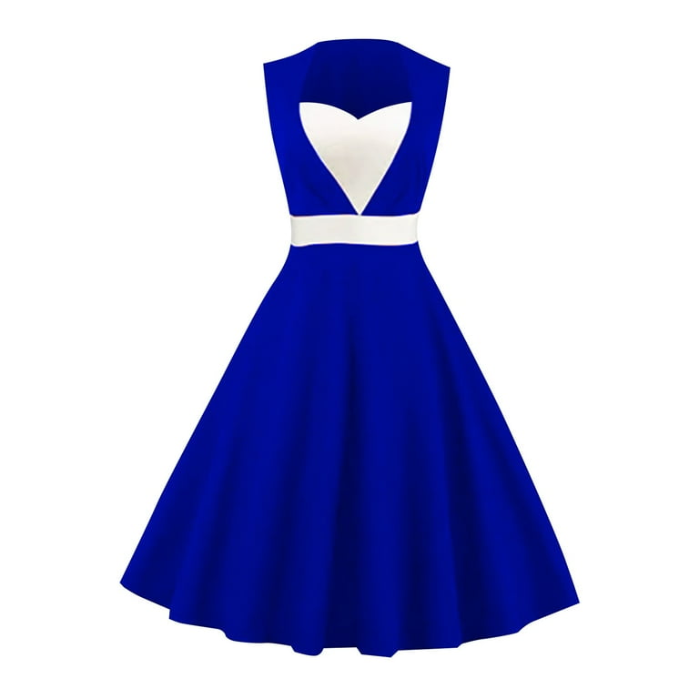 Simple contrast dress hot sale