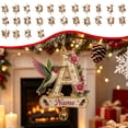 thumbnail image 1 of Clearance! Personalized A-Z Letter Christmas Tree Ornament, Hummingbird Floral Custom Name Hanging Pendant, Customized Alphabet Christmas Decorations Indoor, Holiday Wreath & Gift Tag Decor, T, 1 of 7