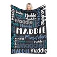 thumbnail image 1 of Personalized Blanket With Name for Kids，Custom Kids Blanket Toddler Blanket for Daycare Customized Personalized Blankets for Adults Personalized Kids Gifts Halloween Christmas, 1 of 1