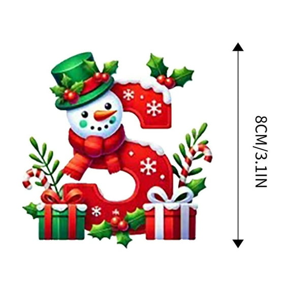 Clearance!Personalized Christmas Snowman 26 Letters Hanging Pendant Ornaments, 2024 Acrylic Initial Monogram Xmas Tree Decorations with Hanging Rope Unique Customized Funny Gift for Kids,Red