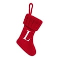 Clearance!!!Personalized Red Knit Christmas Stocking with Initial 'A