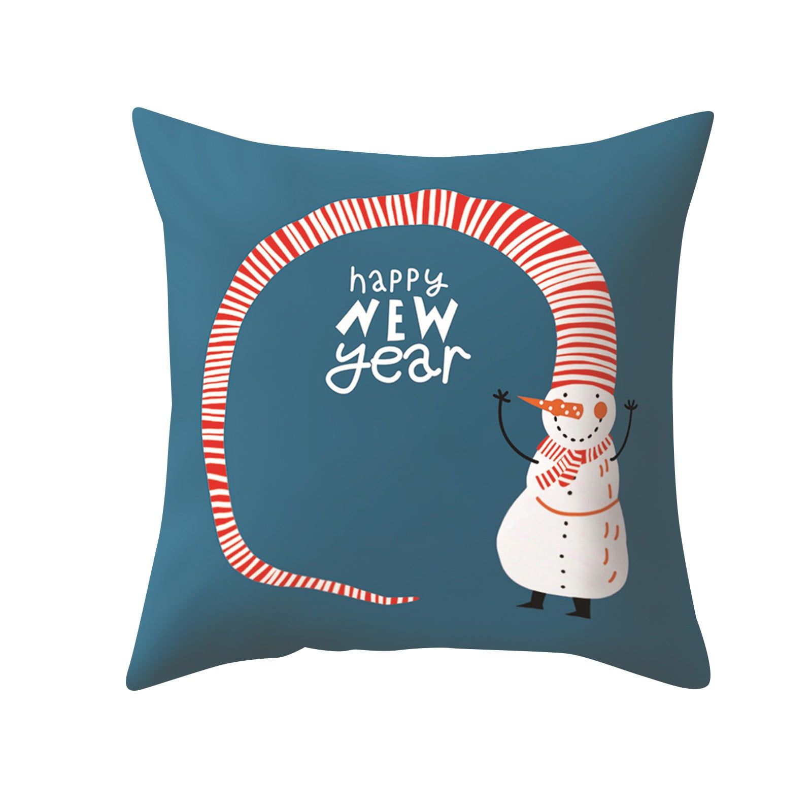 Clearance! Pillow Case Christmas Cartoon Pattern Office Pillow Cover