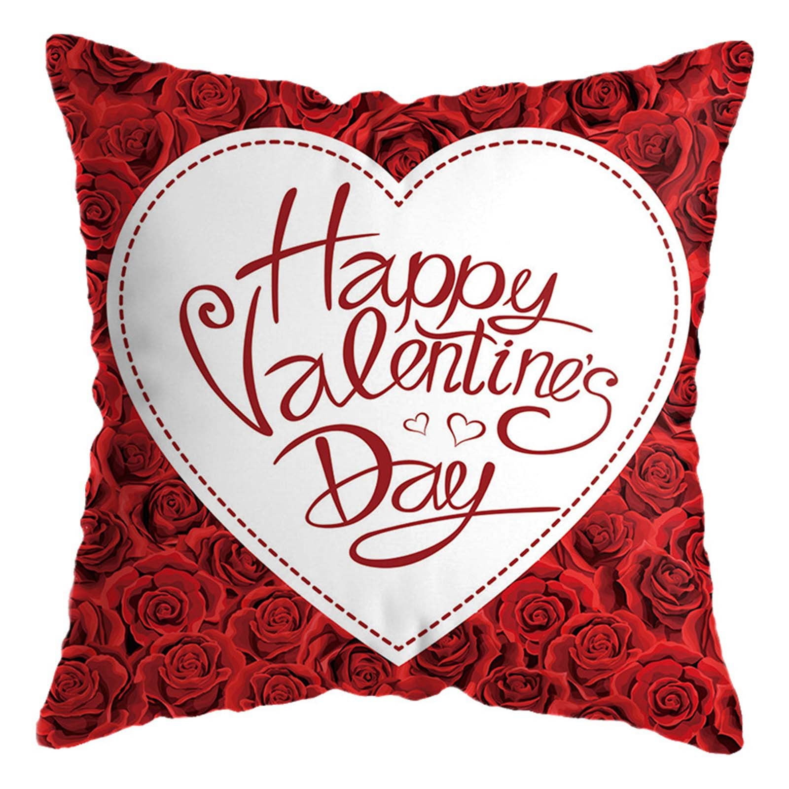 Clearance Pillow Case under 5 Cushion Letter Printing Valentine's Day