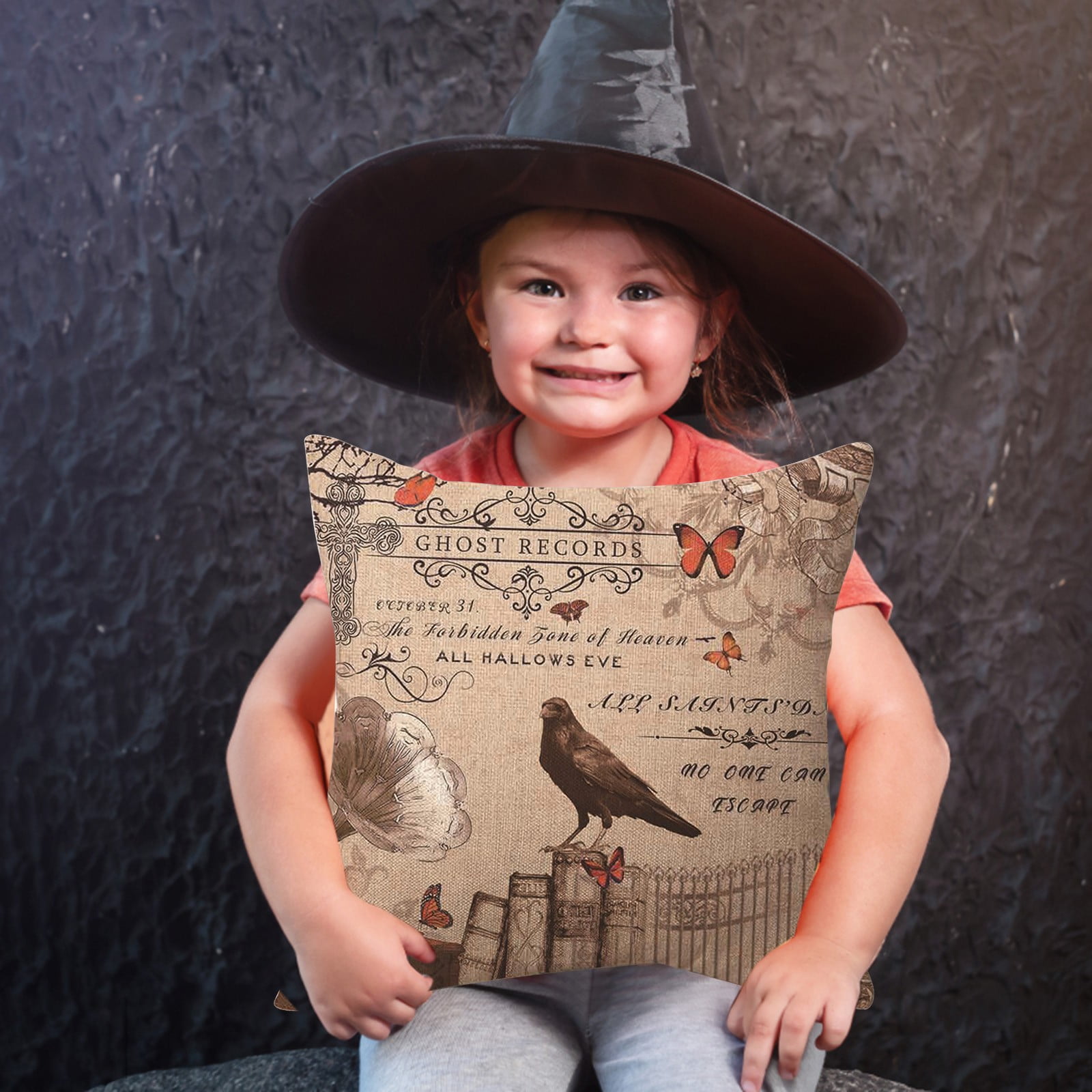 Clearance Pillow Case under 5 Set of 1 Halloween Black Plaid Pumpkin