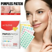 Clearance Pimple Patches for Face, Colorful Cute Zit Covers,Hydrocolloid Acne with Tea Oil, Witch Hazel, Centella Asiatica , Hyaluronic Sour(200 Count)