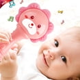 thumbnail image 1 of Clearance!Pink Baby Musical Hand Rattle Toy, Cute Sun Bear Shape Shaker Rattle, Early Developmental Sensory Educational Toy for 0-3 3-6 6-12 Months Newborn Boys Girls, Perfect Baby Shower Gift, 1 of 8
