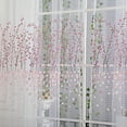 thumbnail image 1 of Pink Sheer Curtains,84 Inch Length 1 Panels Set with Tiebacks,Grommet Semi Transparent Light Filtering Voile Window Drapes for Bedroom Living Room Dining Wedding Party Backdrop,W52 x L84, 1 of 4