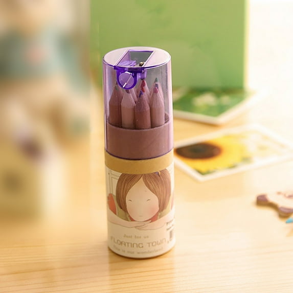 Clearance!Pkjas Colored Pencils,Child Album Pencil Pencils 12 Colored Brush Set Sketch Painting Marker Marker Office & Stationery,School Supplies,Clearance Items