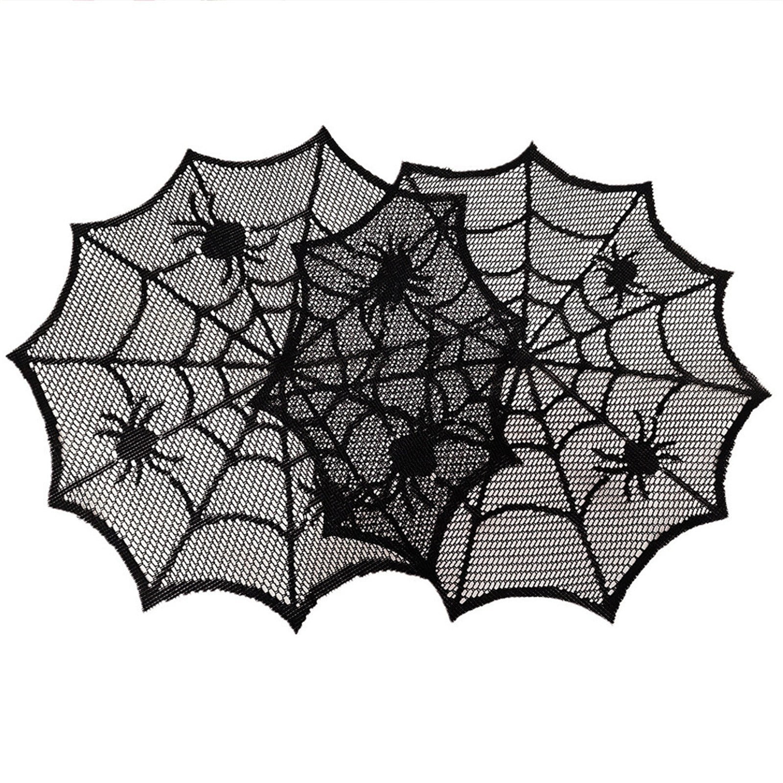 Clearance Placemat Halloween Placemats 11.8 Inch Hollow Out Heat Insulation Halloween Placemats